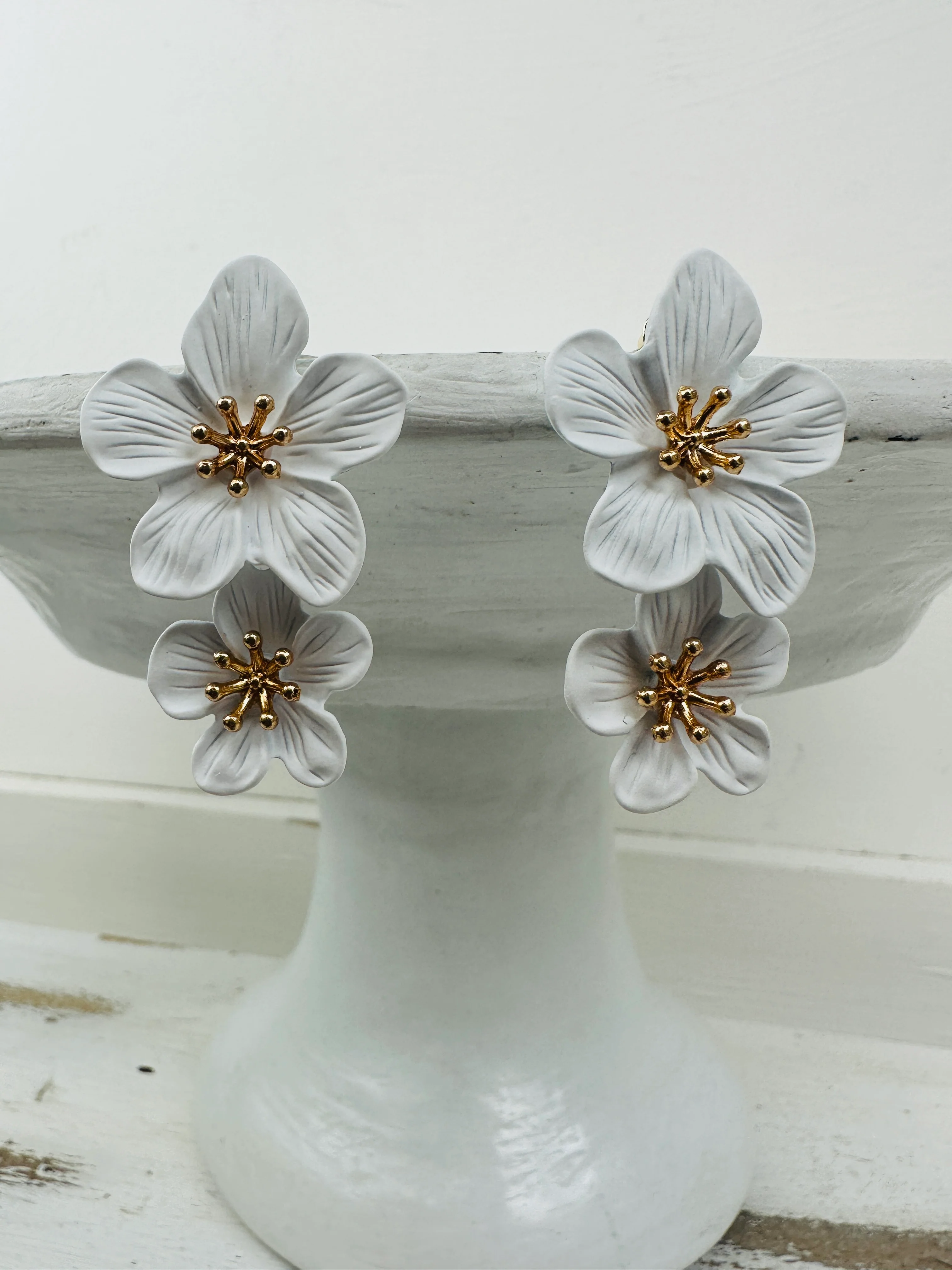 Agnes Earrings - White - Image 4