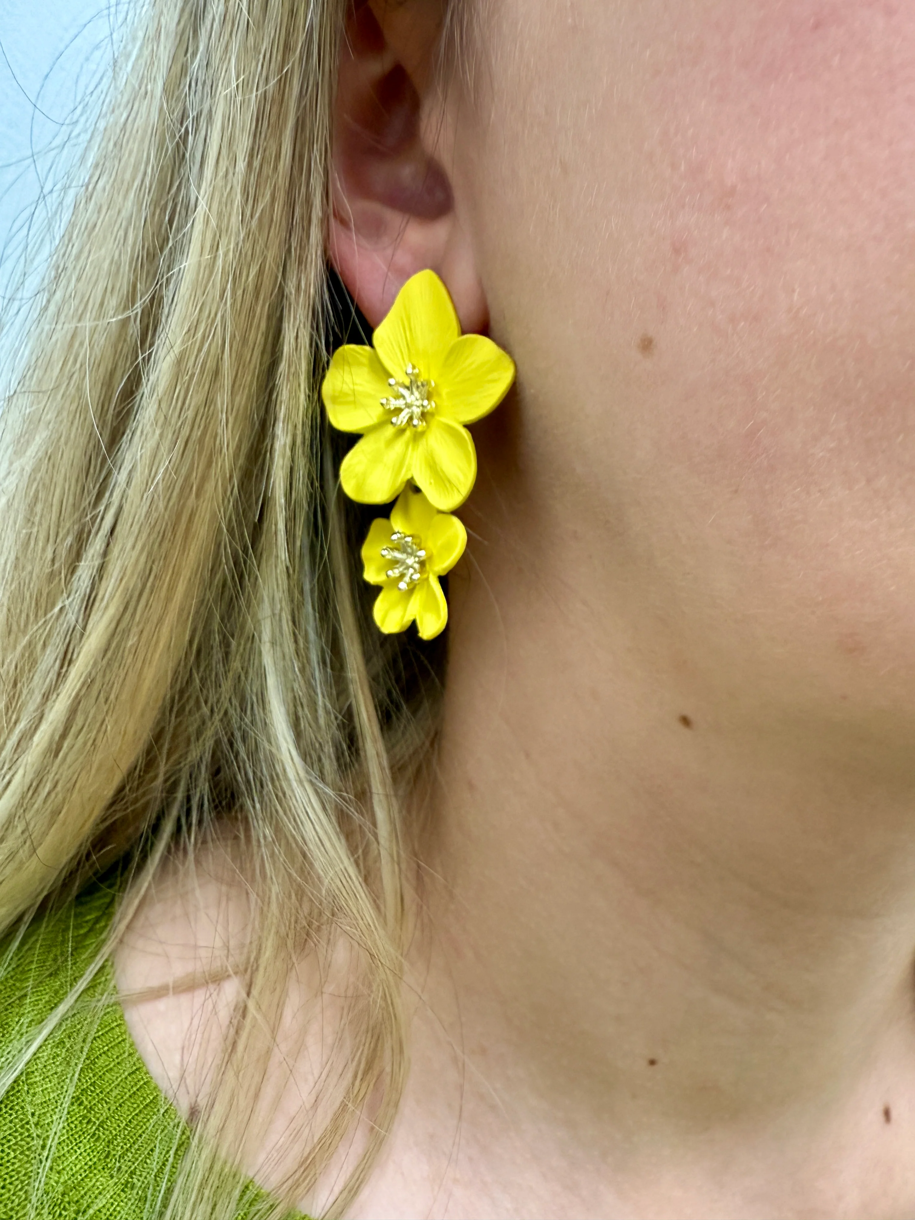 Agnes Earrings - Yellow - Image 3