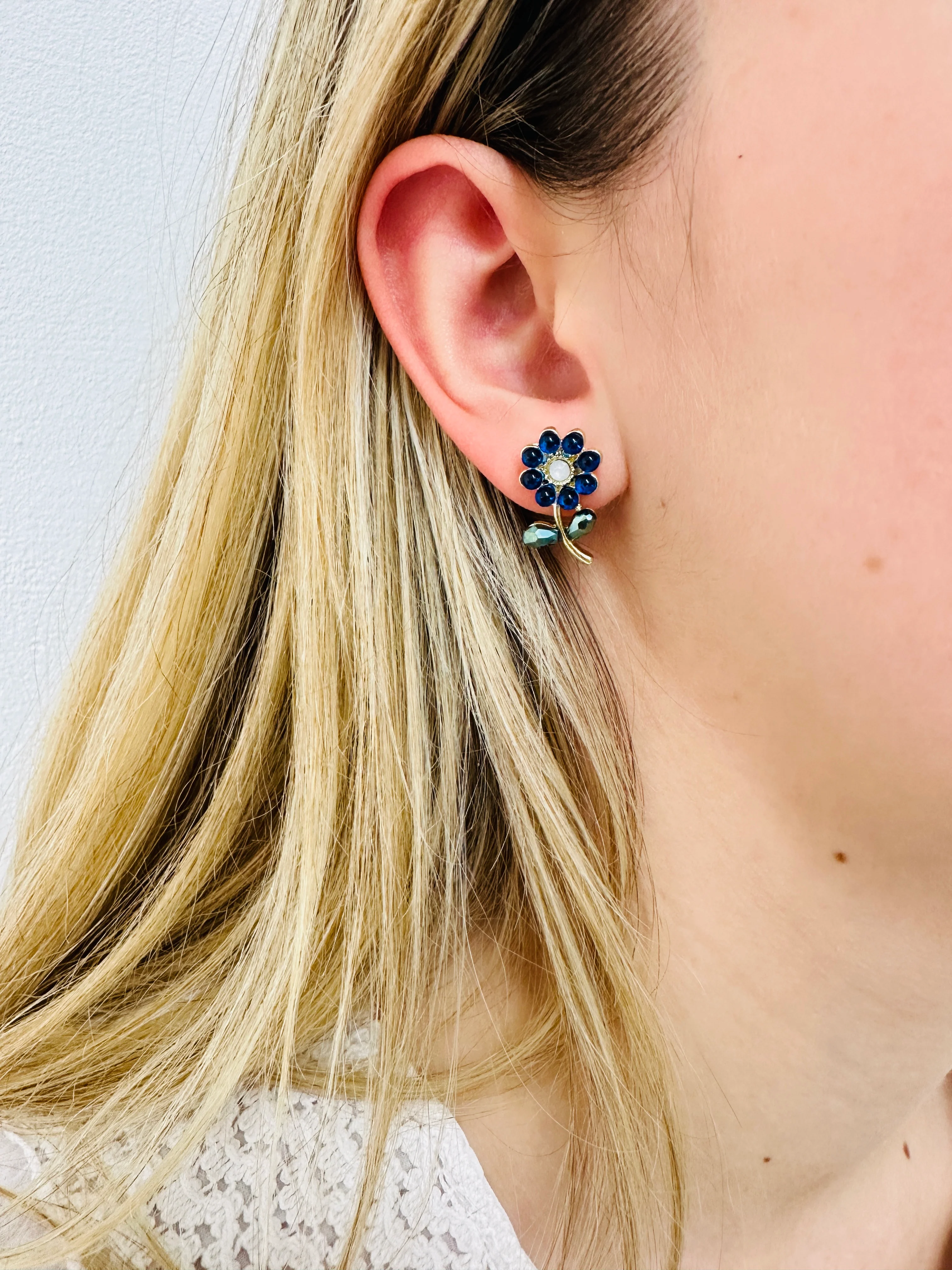 Azula Earrings - Blue - Image 3