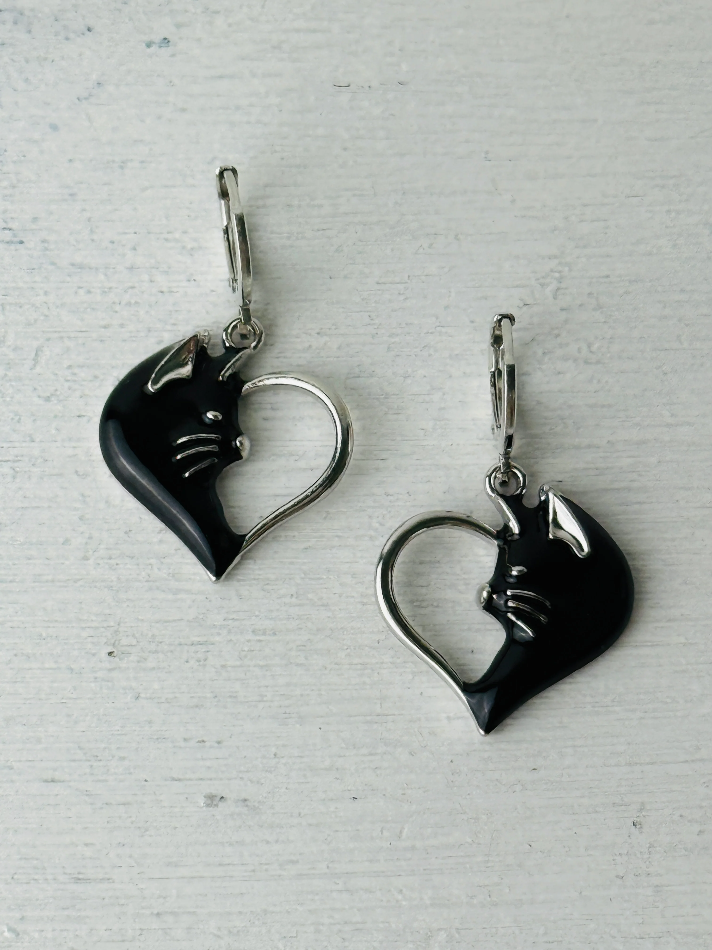 Black Cat Earrings - Image 3