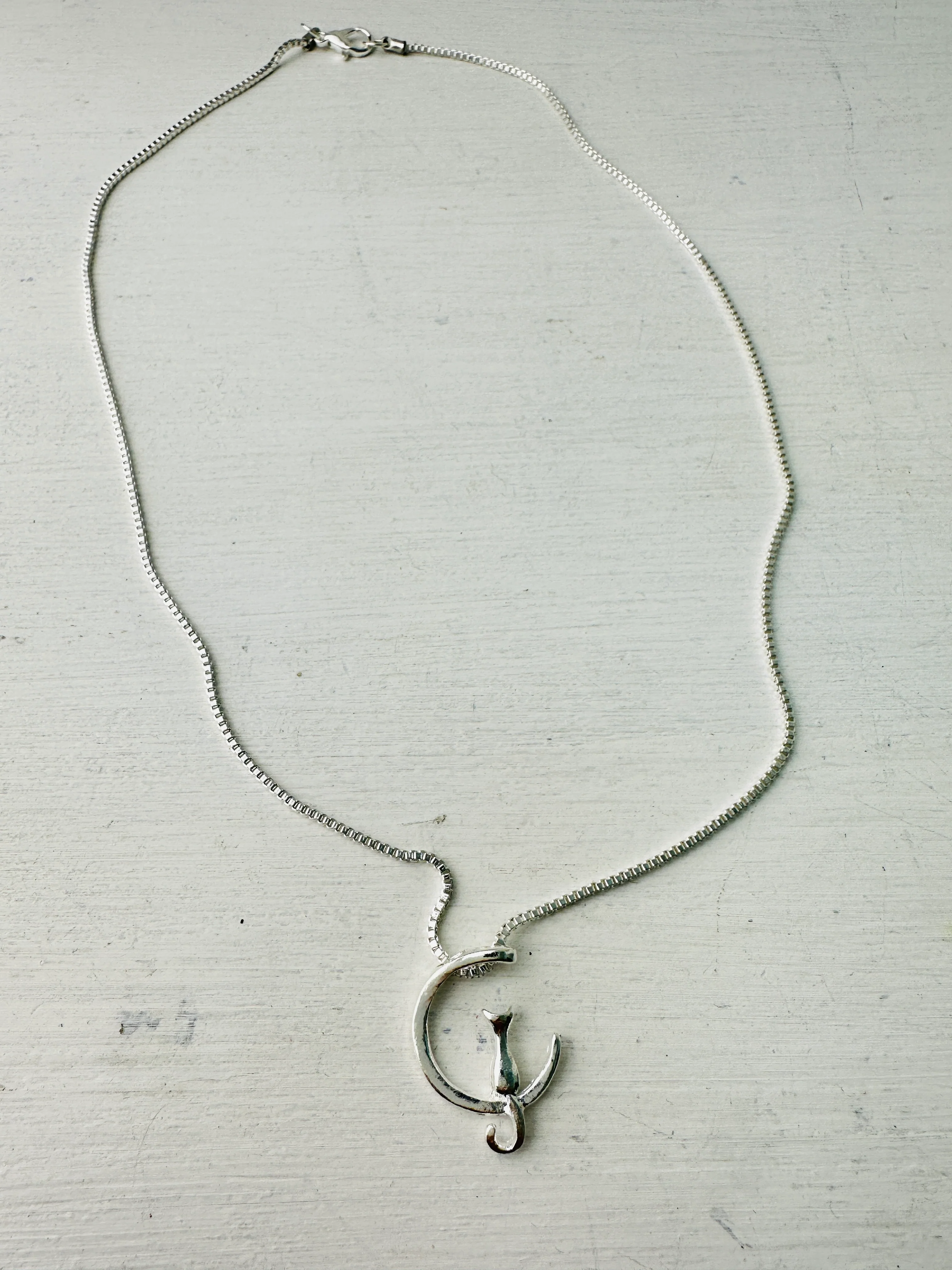 Cat on The Moon Necklace - Image 3