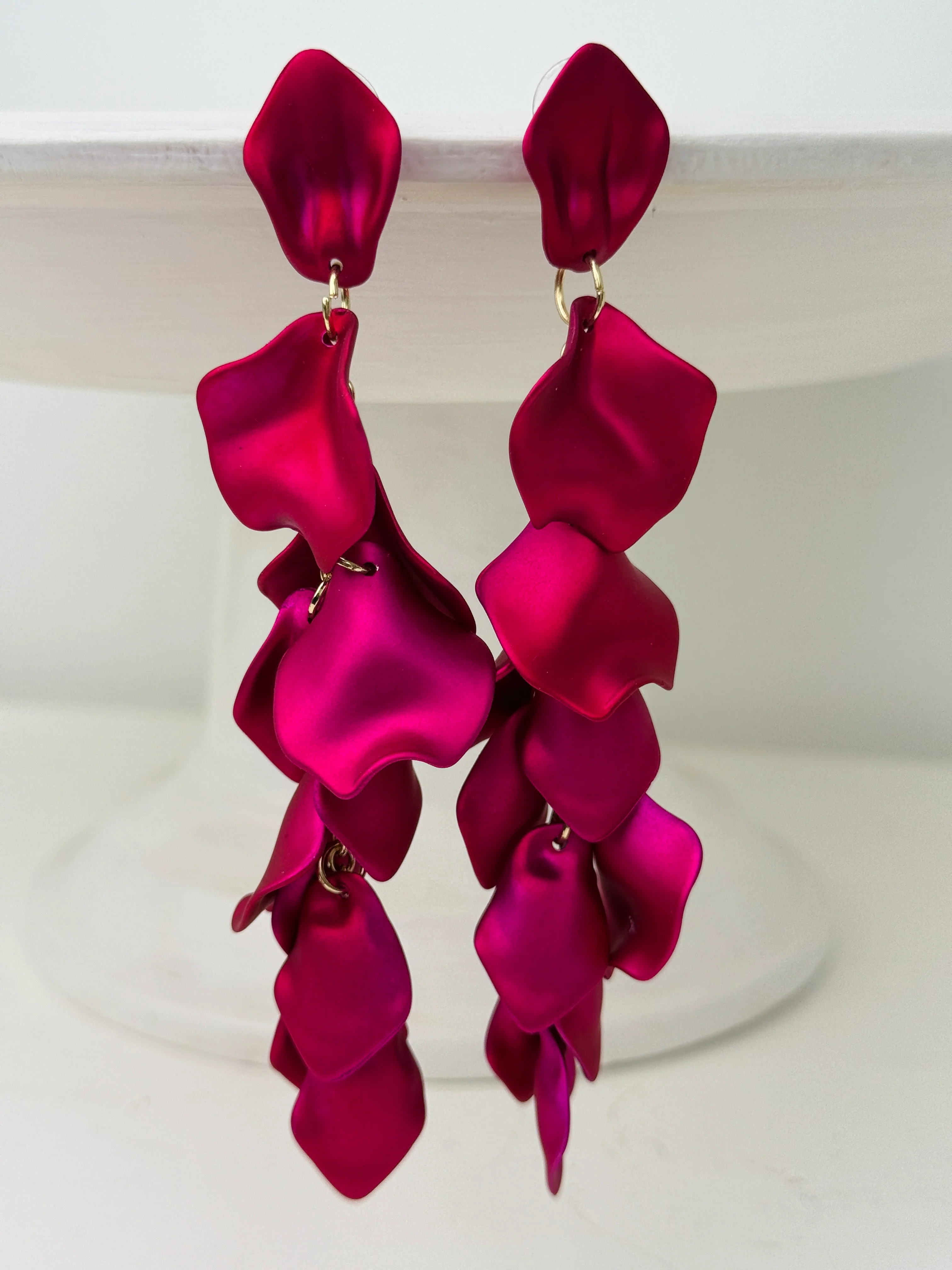 Feronia Earrings - Fuchsia