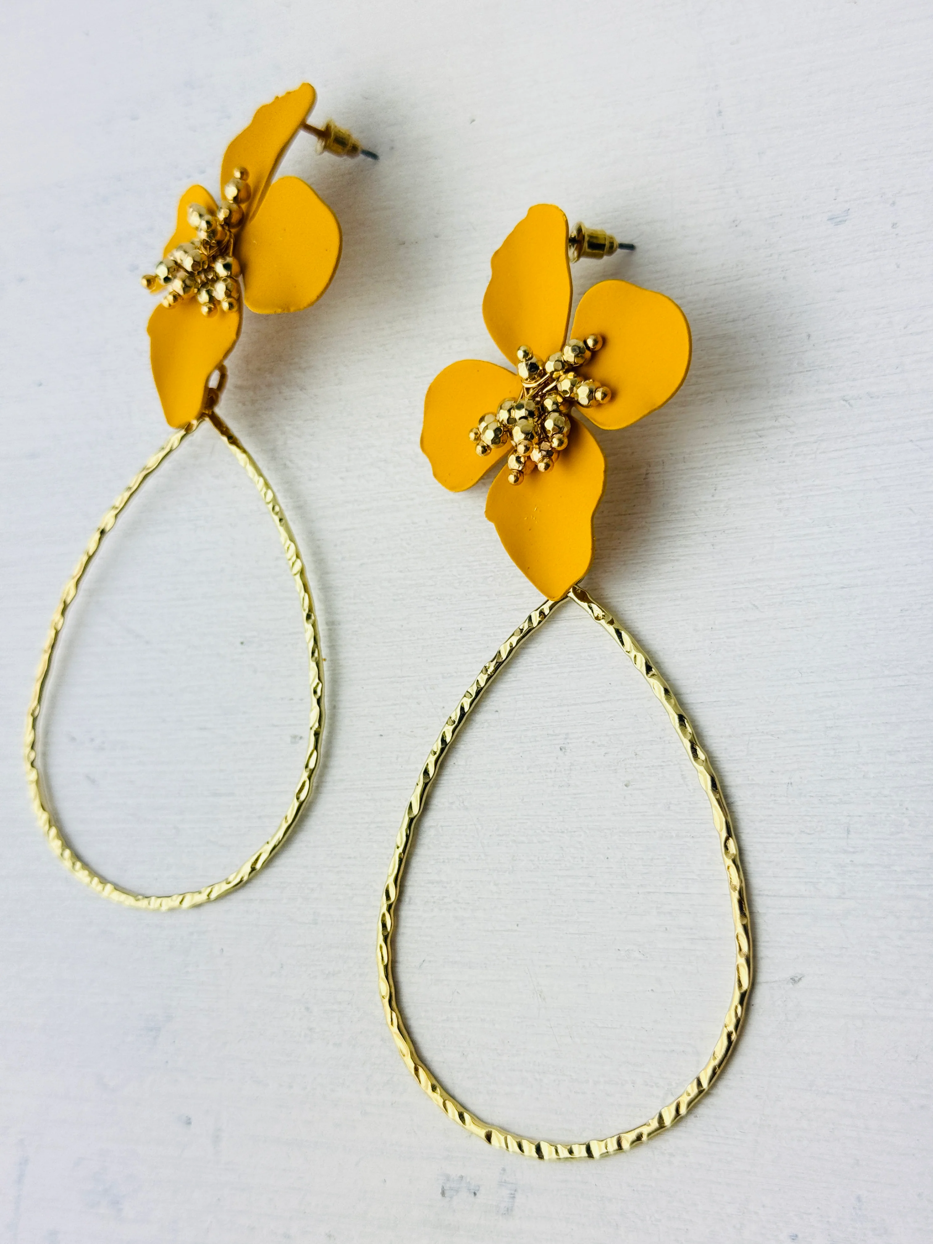Fiora Earrings - Yellow - Image 4