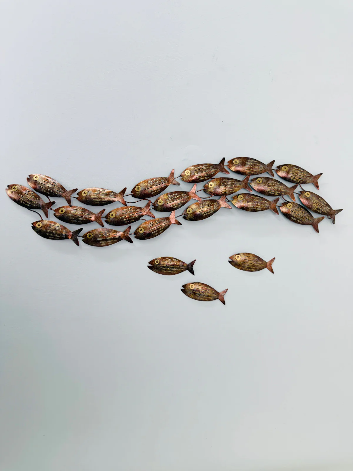Flat Mottled Fish Shoal – Copper - Image 4