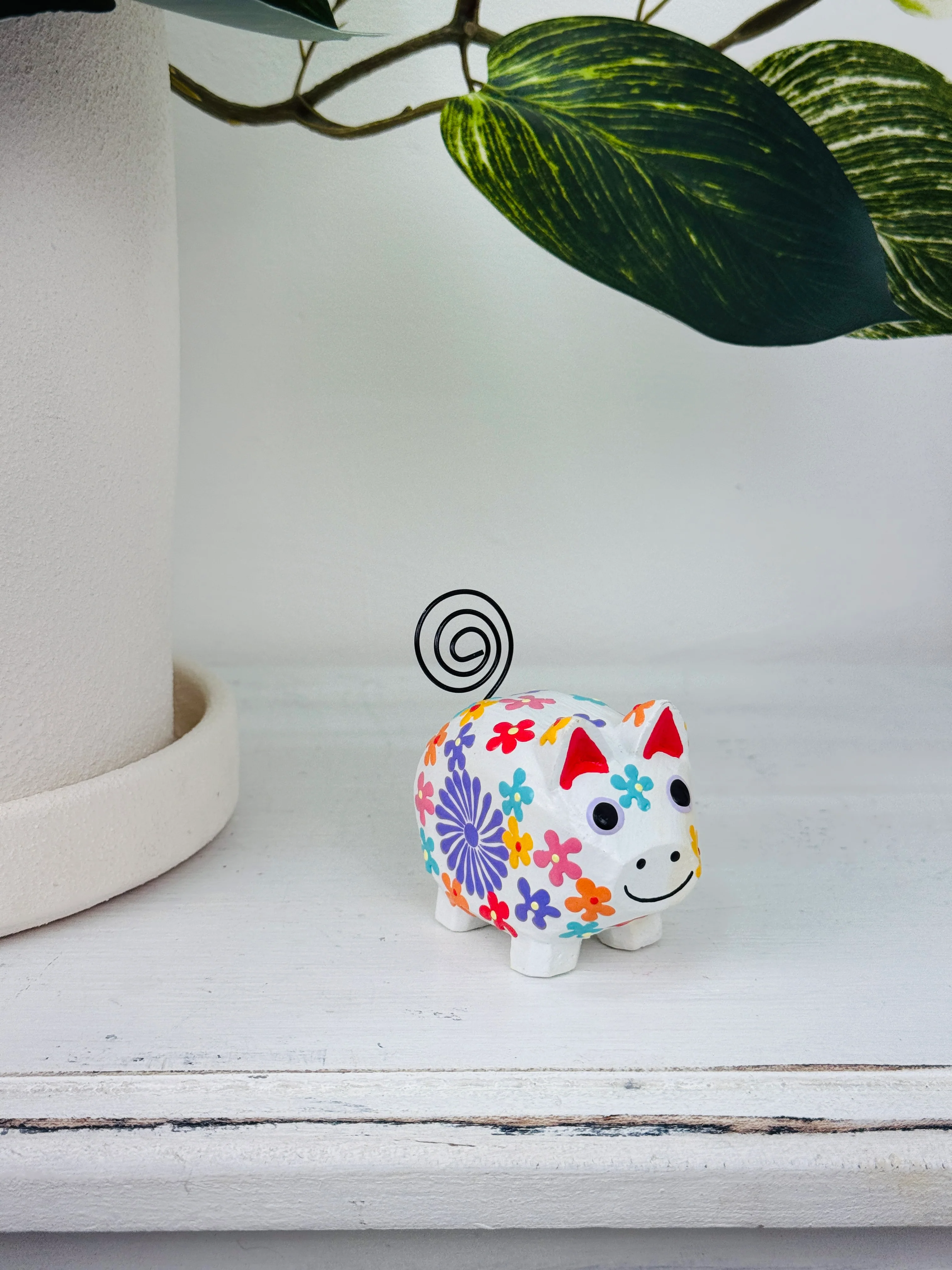 Flower Pig - White - Image 3