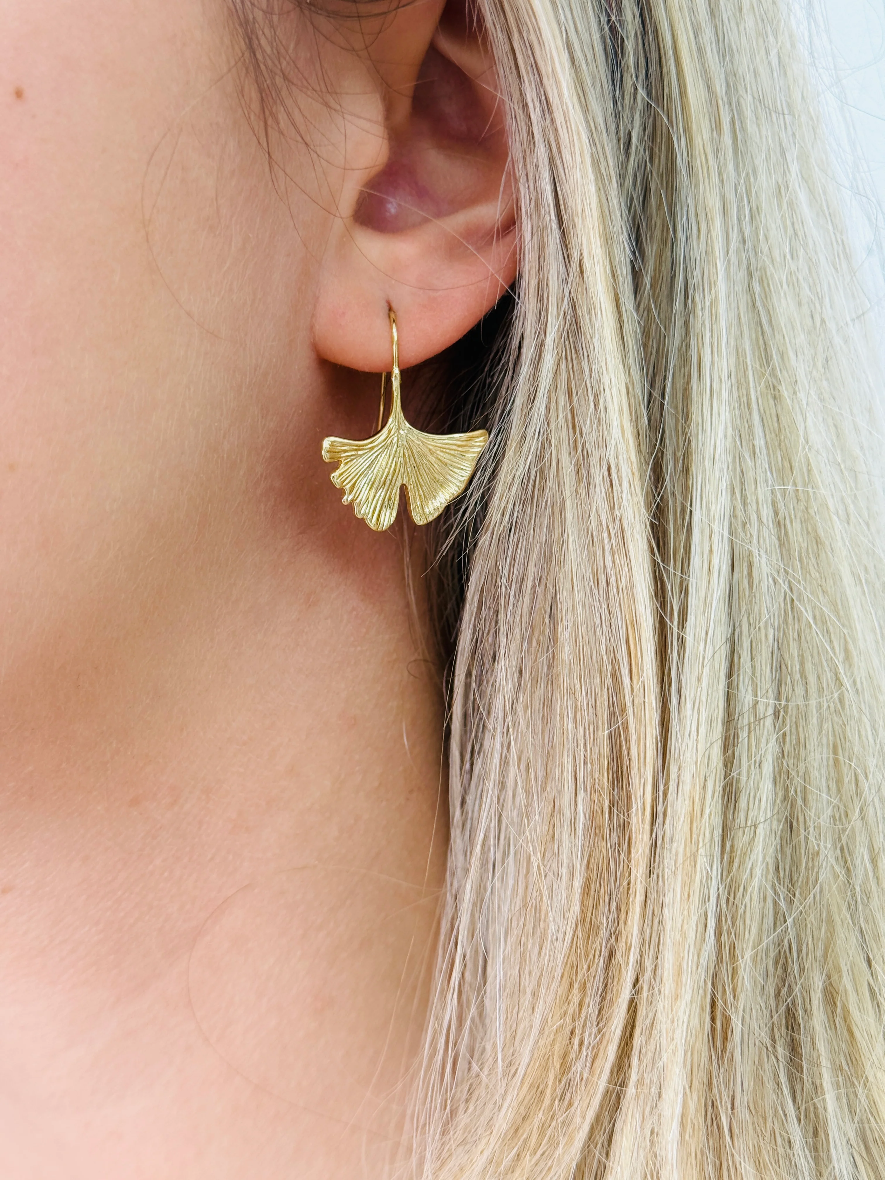 Ginkgo Leaf Earrings