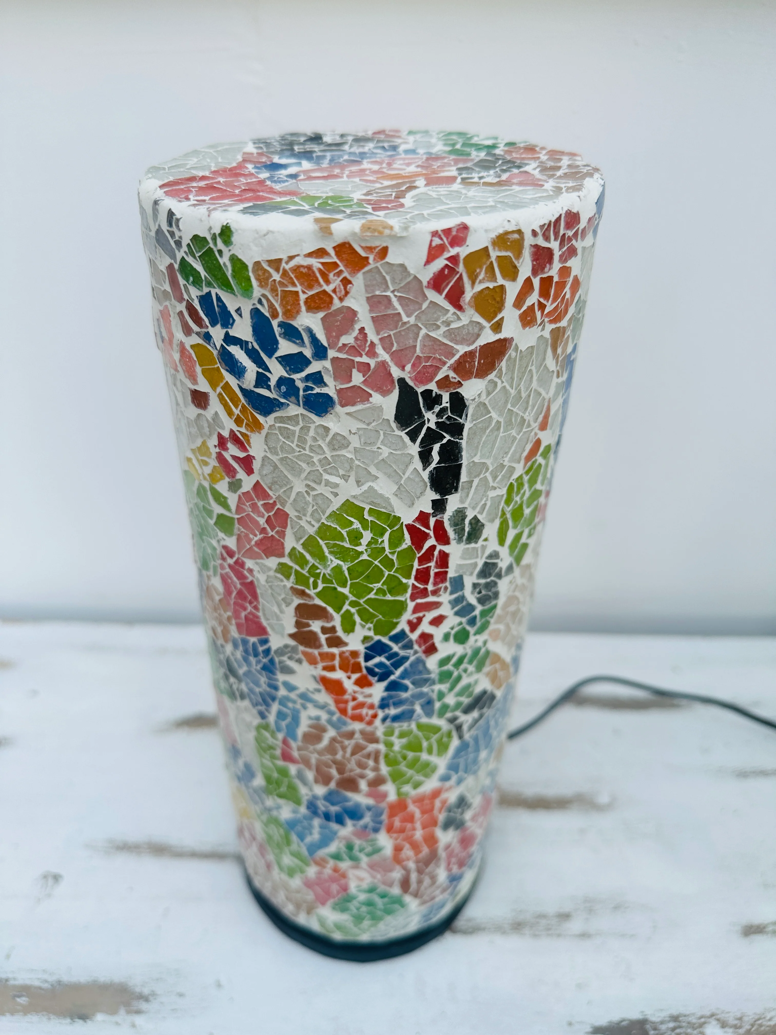 Mosaic Cylinder Lamp Small - Multi - Image 3