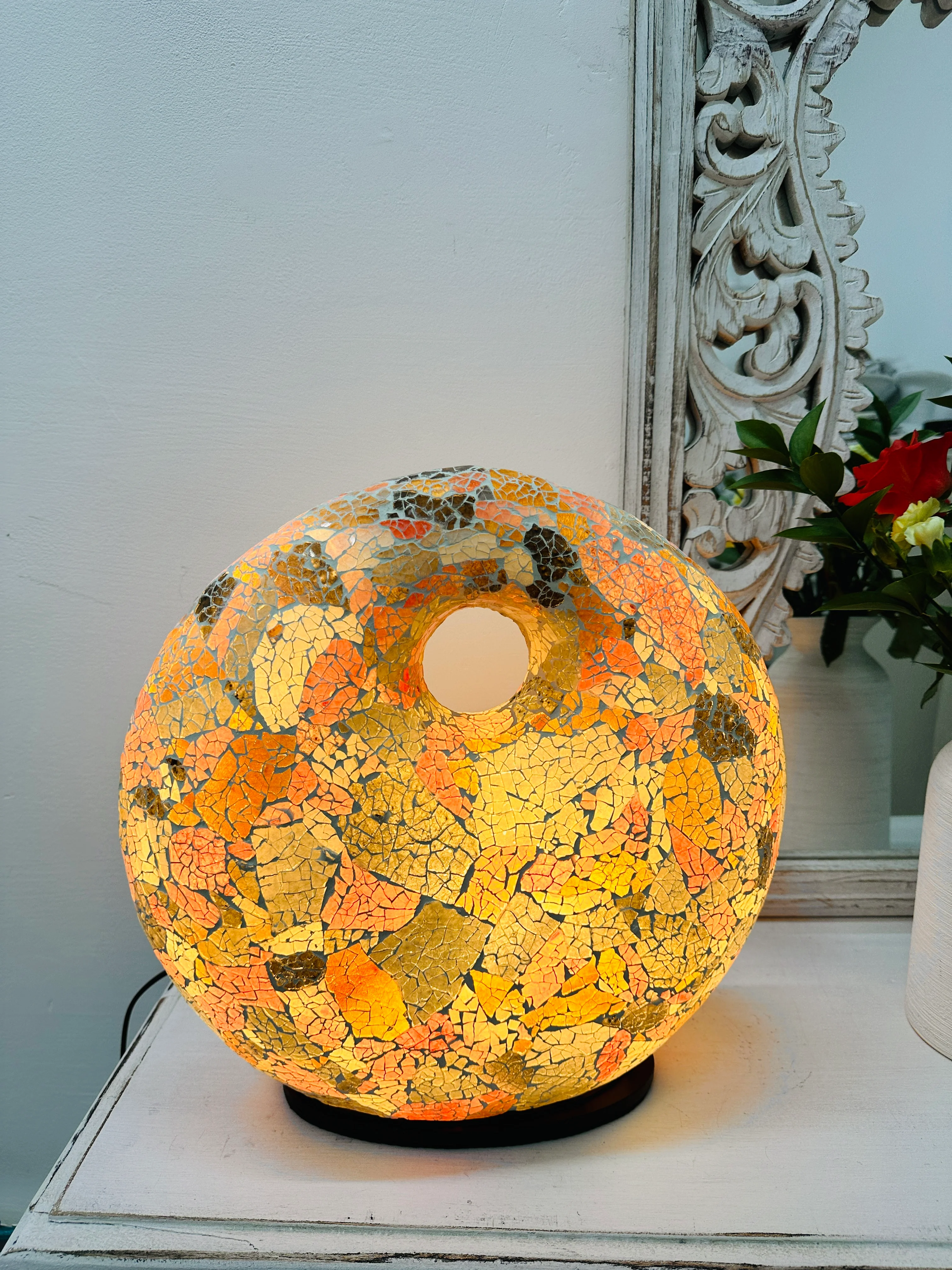 Mosaic Donut Lamp Medium - Mix Colours - Image 4