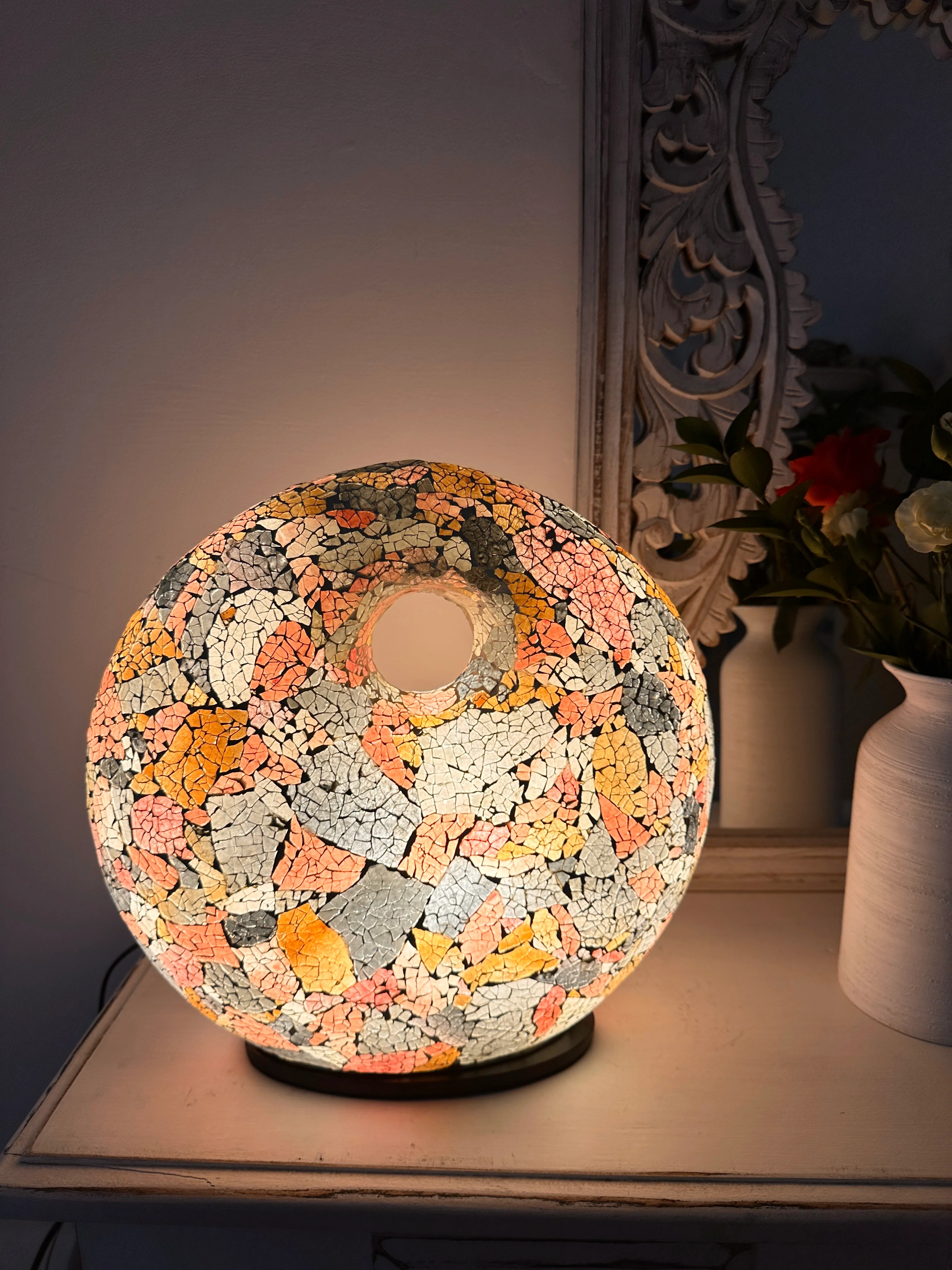 Mosaic Donut Lamp Medium - Mix Colours - Image 7