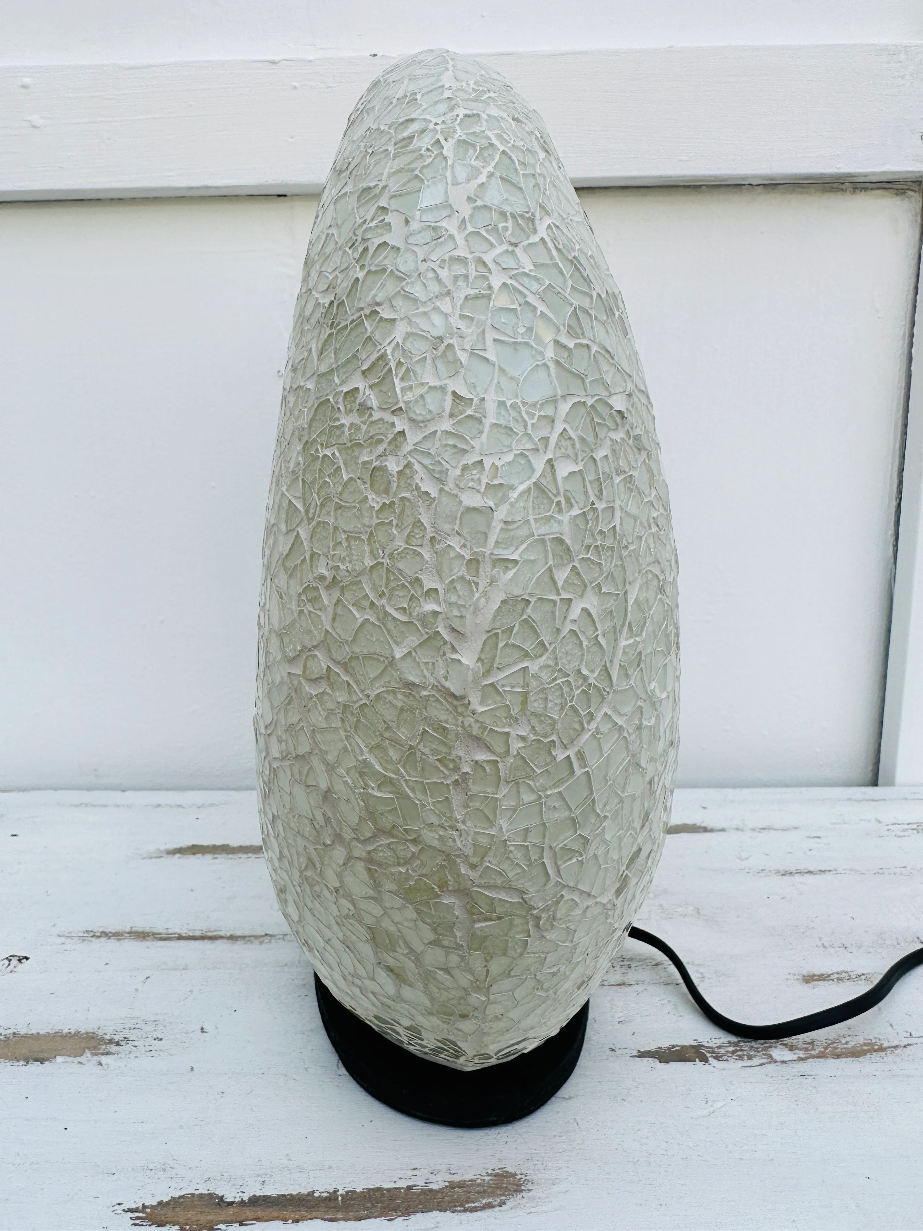 Mosaic Donut Lamp Medium - White - Image 3