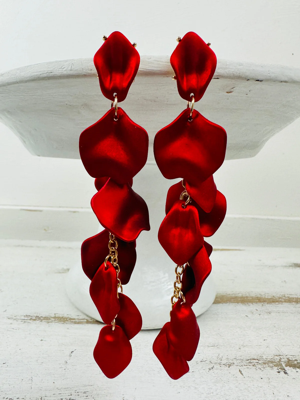 Feronia Earrings - Red - Image 3