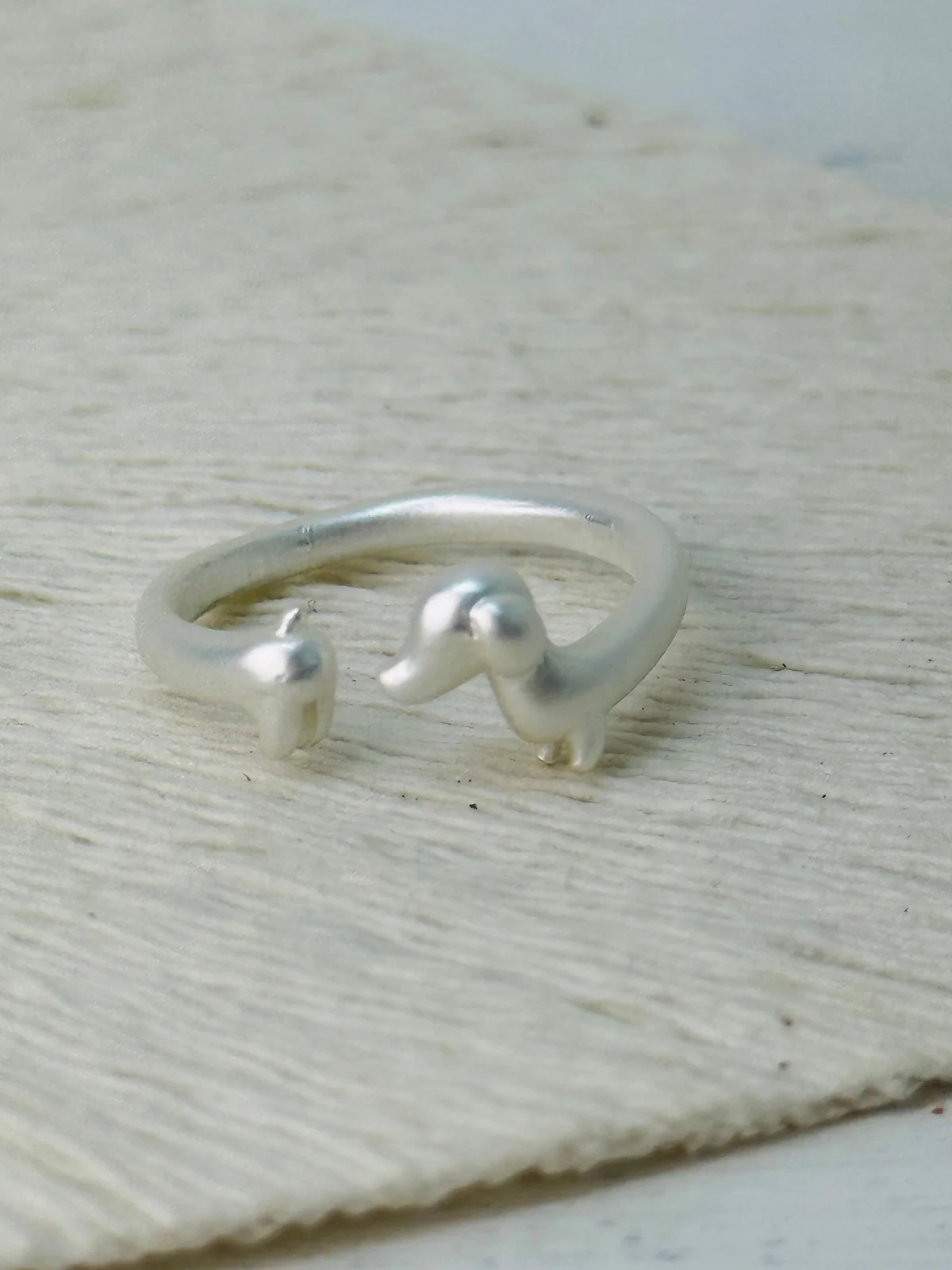 Sausage Dog Ring - Silver - Image 2