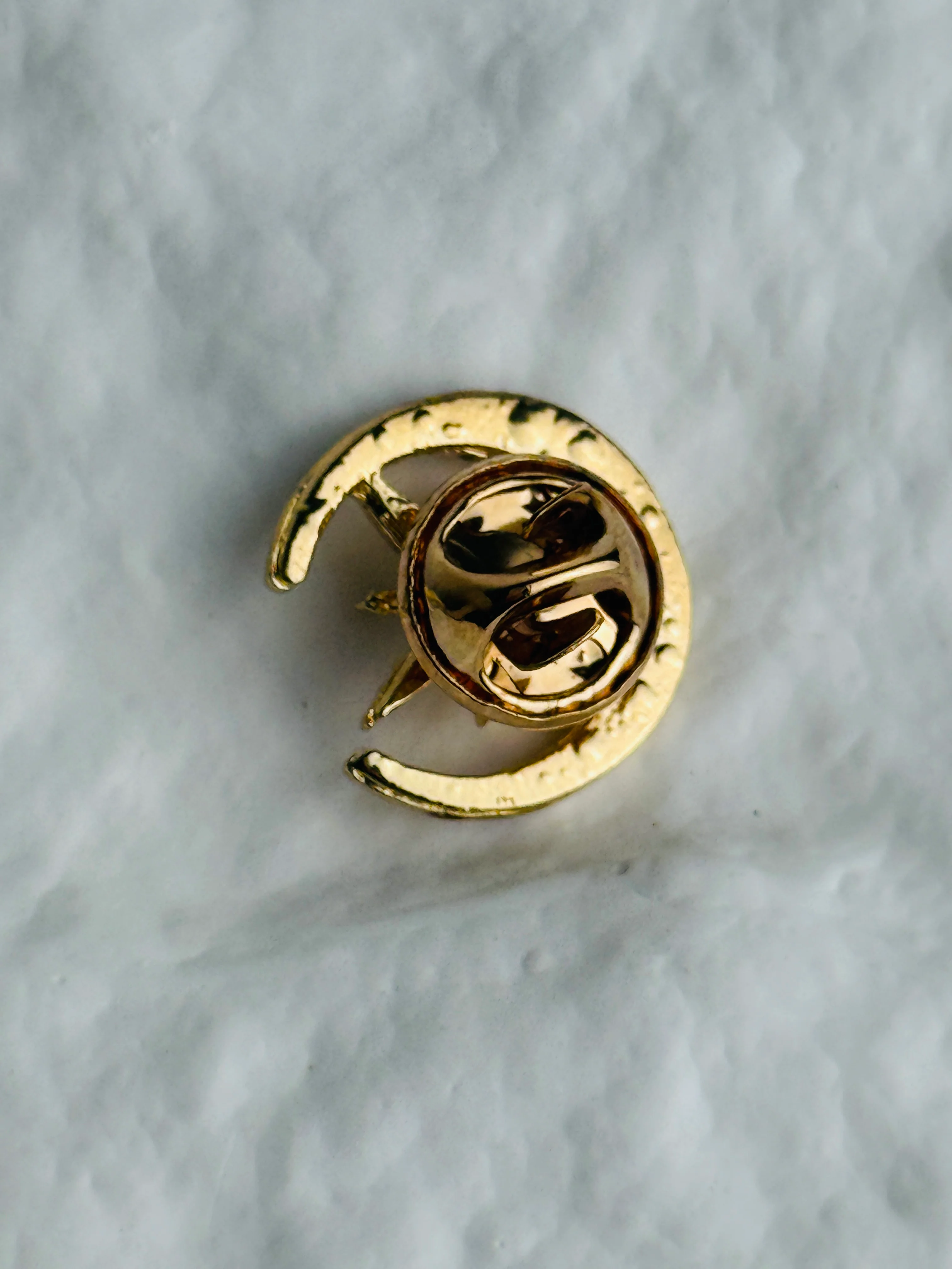 Crystal Moon & Star Lapel Pin - Image 2