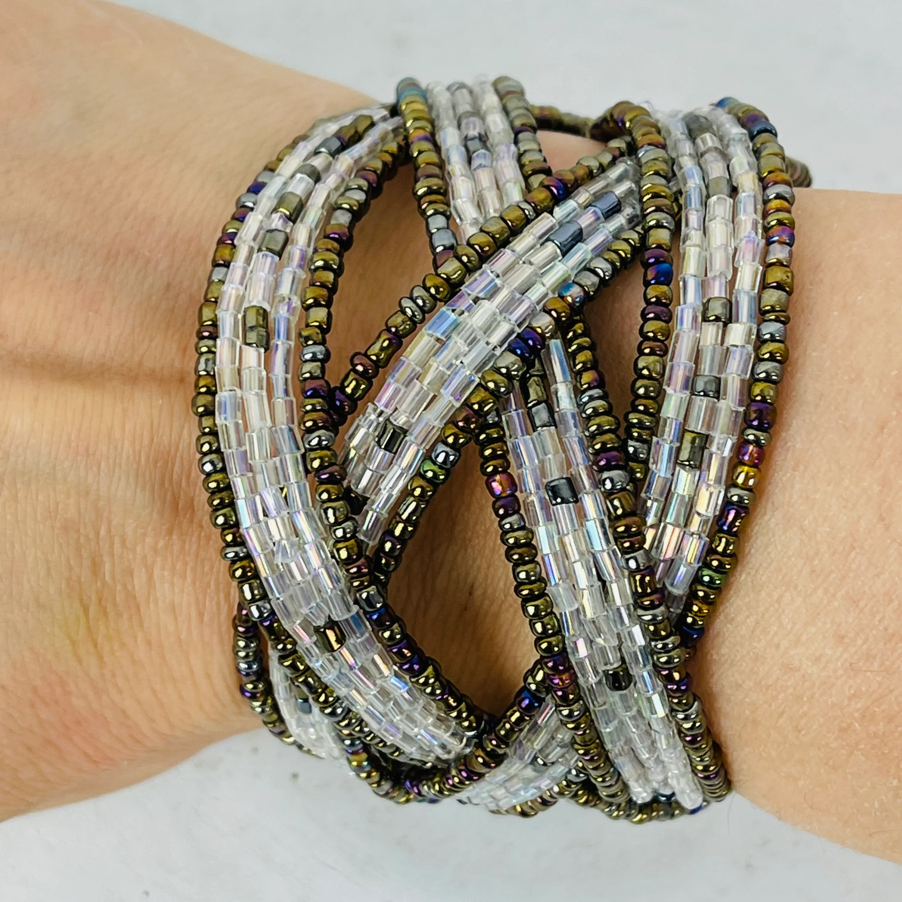 Valencia Cuff - Gold & Clear Mix - Image 2