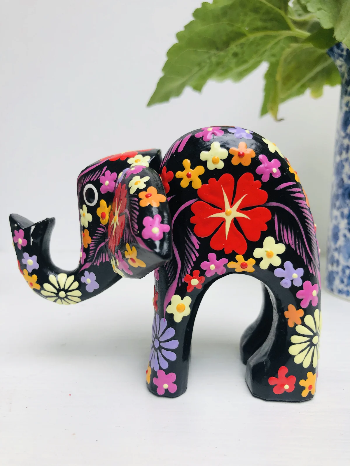 Flower Elephant - Black - Small - Image 3